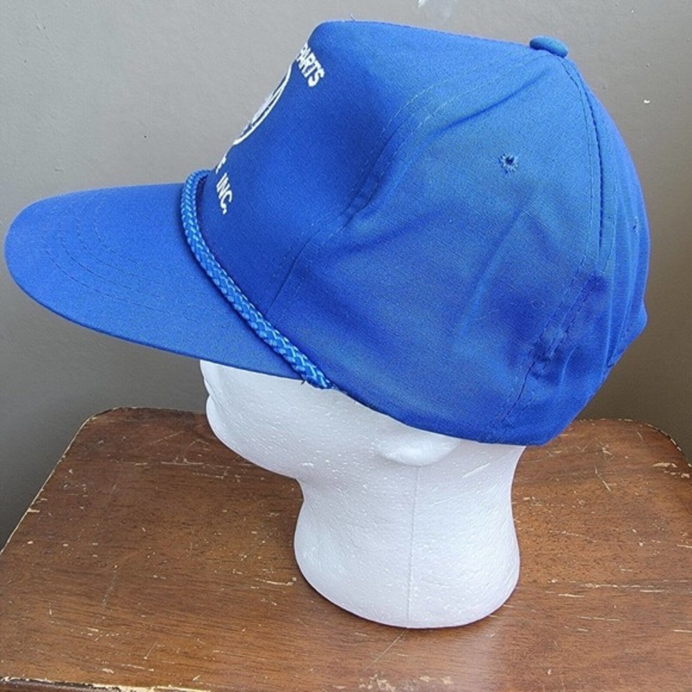 Vintage Auto Parts Warehouse‎ Inc. Spark Plugs Blue Snapback Baseball Hat - Picture 3 of 9